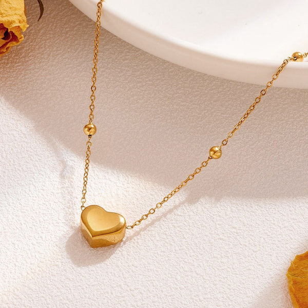Gold-Plated Anti Tarnish Heart Themed Pendant